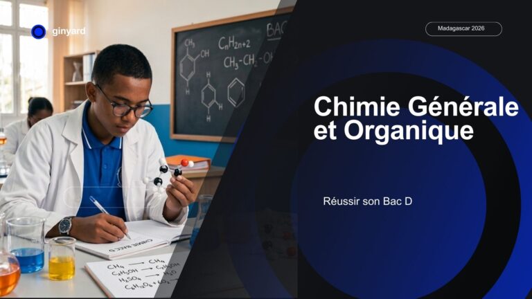 Chimie Générale et Organique : Réussir son Bac D